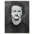 An excellent black and white print of photographic portrait of Edgar Allen Poe by Matthew Brady from Verve. Printed in...