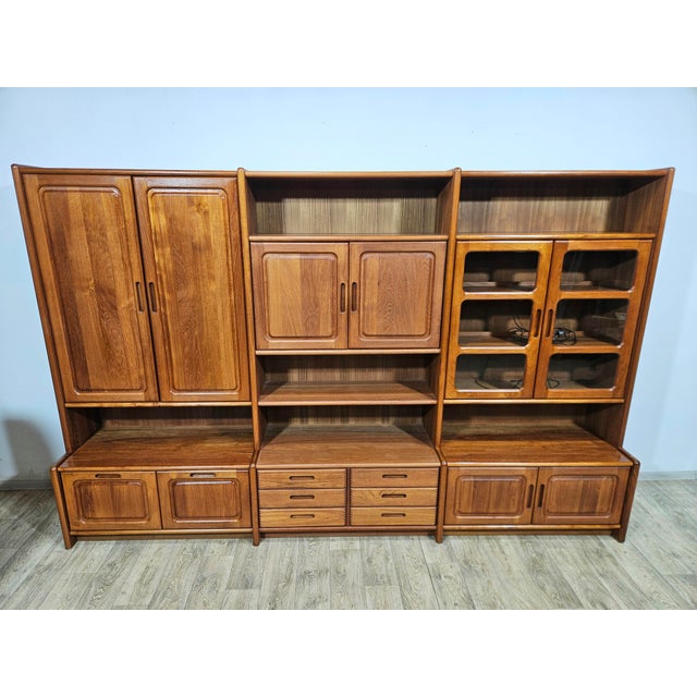 An exceptional Danish modular wall unit/shelving system from the 1960s/70s, impressive in both scale and functionality....