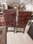 Set of 2 Leather Parson Chairs With Nailhead Trim For Sale - Image 4 of 13