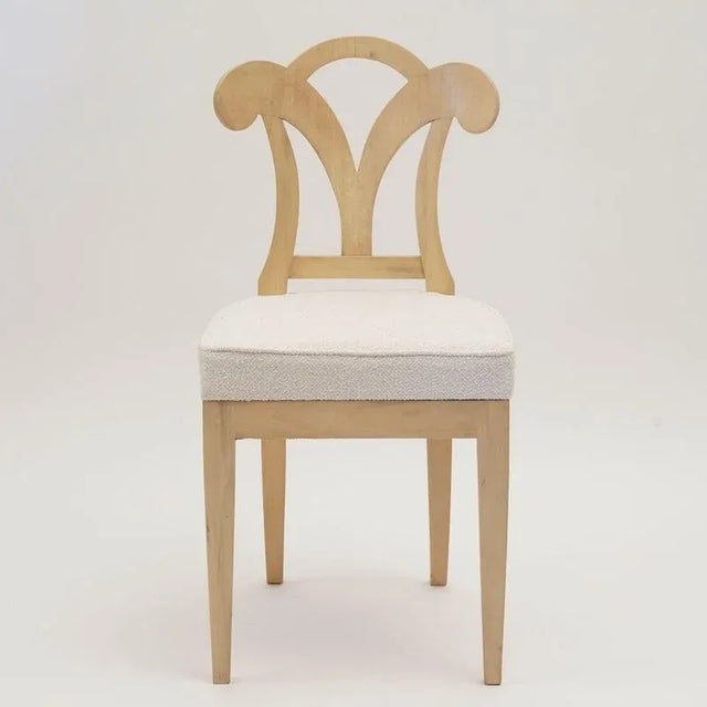 Biedermeier White Eclectica Dining Chairs from Silvio Piattelli, Set of 8 For Sale - Image 10 of 18