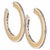 Miriam Salat Iconic timeless Resin Ivory Hoops Set In Sterling Silver & Topaz For Sale - Image 15 of 18