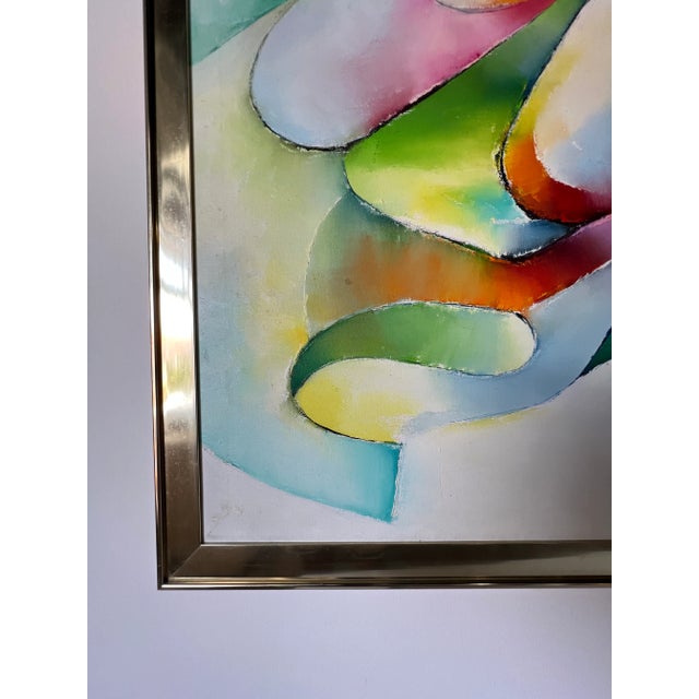 70's Hilda Rindom Expressionist Abstract Painting/Sold For Sale - Image 9 of 12