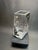 Late 20th Century Florentino Renato Raddi Silver Embellished Crystal Vase For Sale In Palm Springs - Image 6 of 12