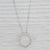 0.33ctw Diamond Eternity Circle Pendant Necklace 14k White Gold 18.75" Box Chain For Sale In Greensboro - Image 6 of 6