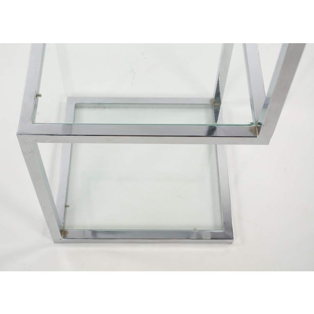 1960s Mid Century Modern Stacked Chrome Cubes Etagere Chairish