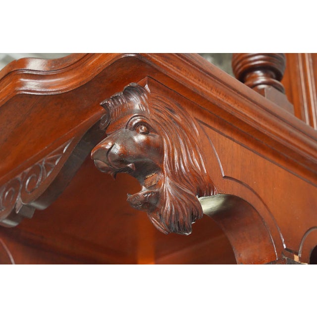 Late 19th Century Victorian Mahogany Fireplace Mantel For Sale - Image 13 of 16