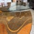 1980s Carlo Malnati MCM Triangle Glass Platter Coffee Table For Sale - Image 11 of 18