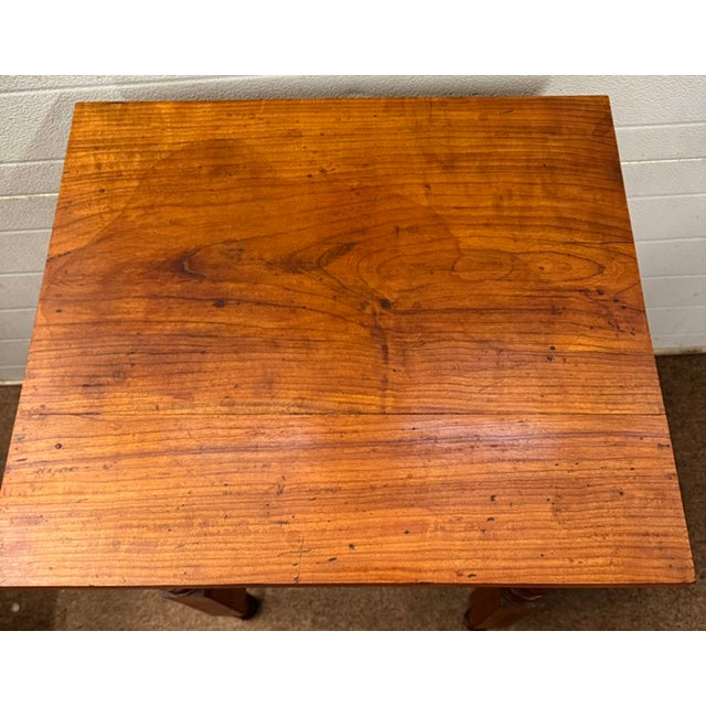 American Antique 19th Century Cherry New York State 1 Drawer Stand For Sale - Image 3 of 8