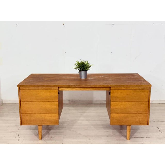 Vintage Freestanding Desk in Oak from Ikea, 1960s For Sale - Image 17 of 17