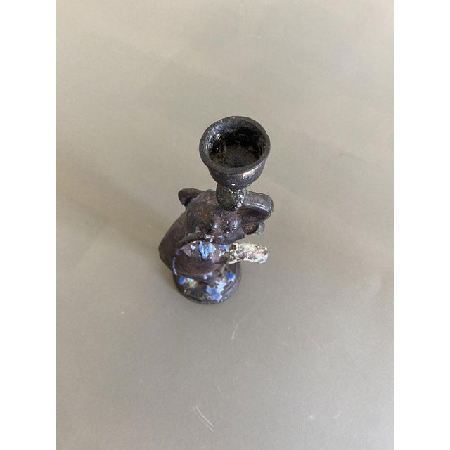 Antique Bronze Elephant Candleholder, 1890 For Sale - Image 10 of 14