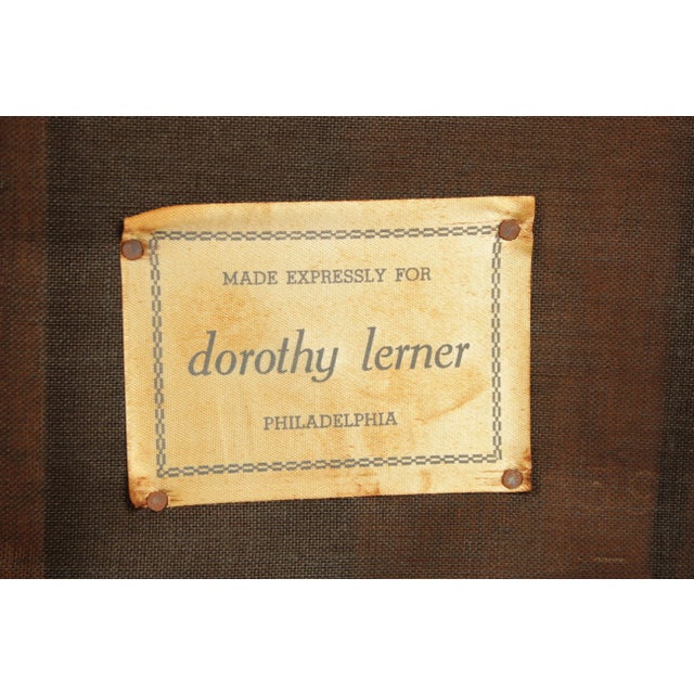 Wood Dorothy Lerner Mid Century Modern Armchairs (C) - A Pair For Sale - Image 7 of 13