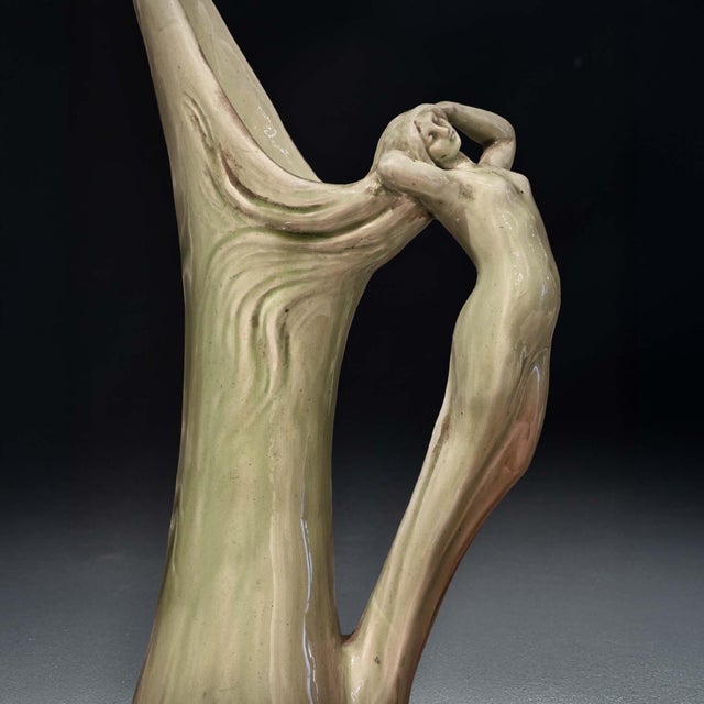 Large Art Nouveau Earthenware Vases from Jérôme Massier, 1890s, Set of 2 For Sale - Image 5 of 10