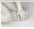 Mid 20th Century Vintage German Porcelain Seated Nude Female Sculpture White Glazed Figurine For Sale - Image 5 of 7