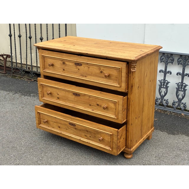 Pine Chest of Three Drawers For Sale - Image 14 of 18