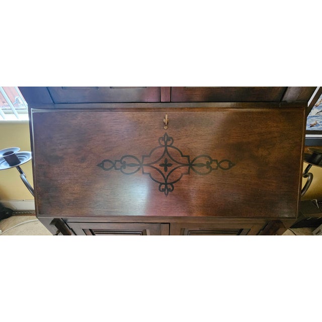 1960s Vintage Drexel, Et Cetera Spanish Style Executive Secretary For Sale - Image 15 of 16