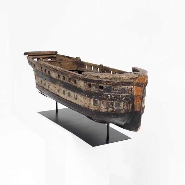 Early 19th Century Vintage Ship Model, 1825, Set of 2 For Sale - Image 5 of 13