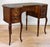 Vintage French Mahogany Carved Kidney Writing Vanity Desk For Sale - Image 4 of 12