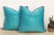 Pair of Sajar Blue Dotted Ahir Handloom Pillows For Sale In Los Angeles - Image 6 of 6