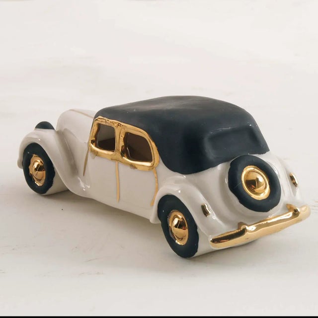 1930s Art Deco Porcelain Model Fiat Cars, 1930s, Set of 2 For Sale - Image 5 of 7