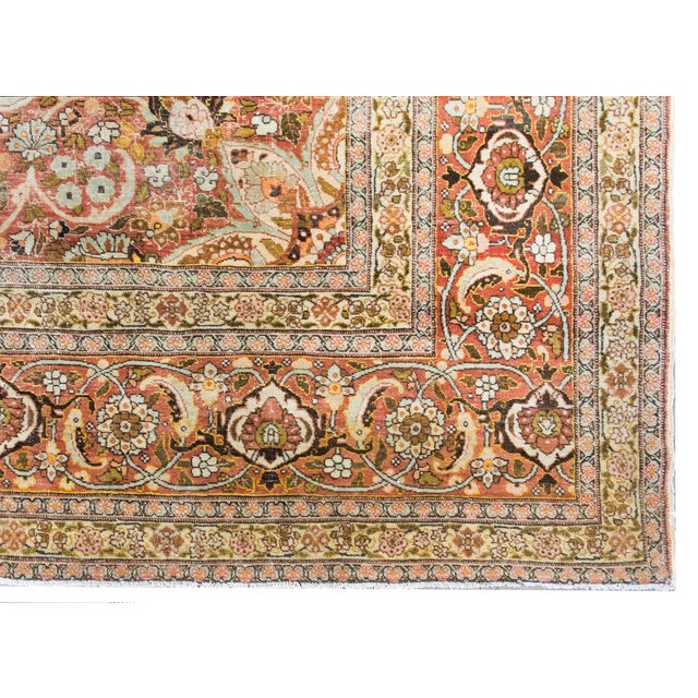 Early 20th Century Persian Hadji Jallili Tabriz Rug For Sale - Image 13 of 15