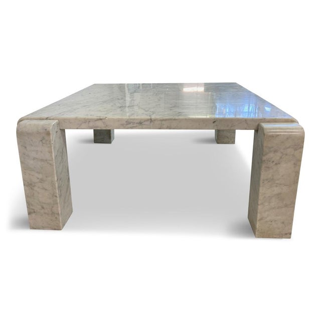 Italian Coffee Table in Carrara Marble from Skipper, 1970s For Sale - Image 14 of 14