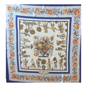 Hermès Silk Scarf « Les Jardins Du Roy » 1967