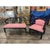 Offered is a vintage bench from Century Furniture. This piece features ming style frame with rose colored upholstered...