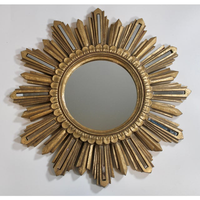 フランス製 サンバースト ミラー アンティーク sunburst mirror Vintage French Sunburst Mirror 48