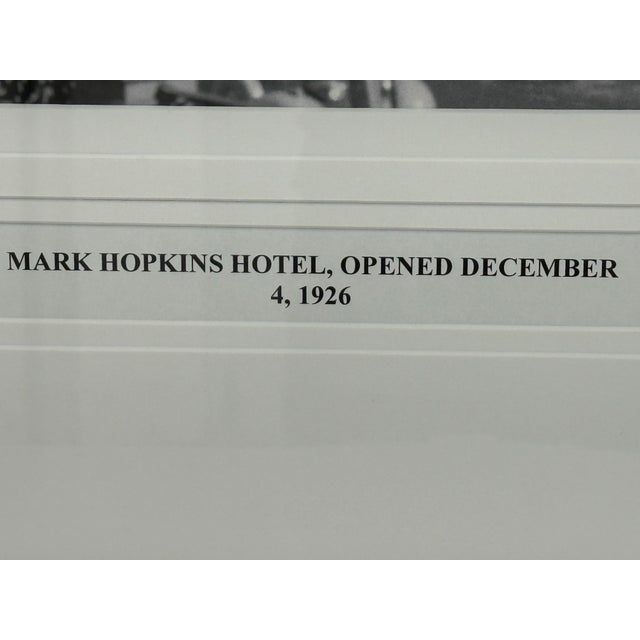 San Francisco Historical Photograph Collection Mark Hopkins Hotel Photograph, Framed For Sale - Image 11 of 12