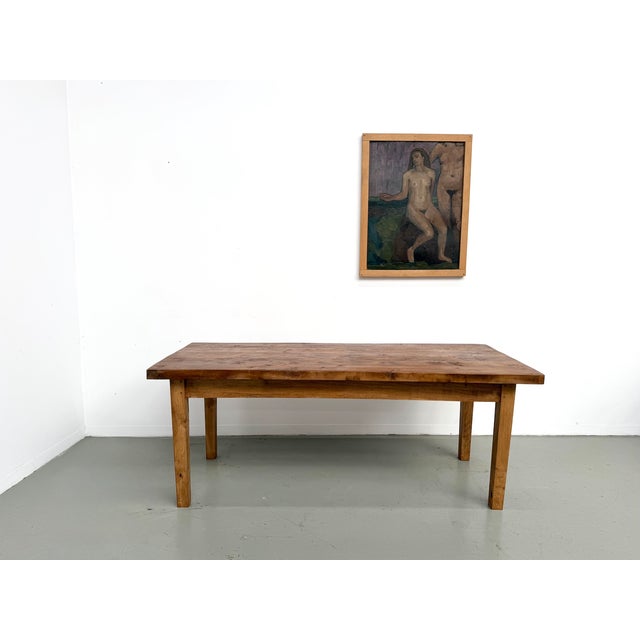 Vintage Oak Table, 1950s For Sale - Image 4 of 18