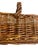 Wood Vintage French Wicker Gathering Basket With Twisted Handle Rustic For Sale - Image 7 of 10
