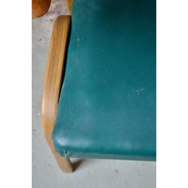 Beige Bow Wood Lounge Chair from Steiner, 1950s For Sale - Image 8 of 16