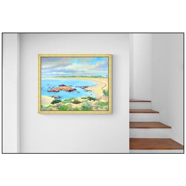 Message us to inquire about custom framing options! (Included for free with every purchase) The artwork here, "La Plage A...