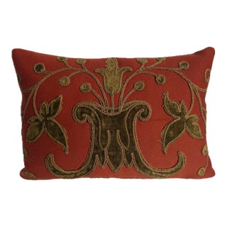 18th Century Florentine Velvet Decorative Pillow For Sale