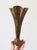 English Vintage Brass Fluted Trumpet Vase For Sale - Image 3 of 9