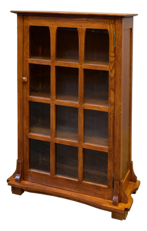 Mission Solid Oak Display Bookcase - Michael's Cherry