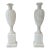 Fluted Neoclassical Alabaster Table Lamps | Elegant Vintage Marble Pair For Sale