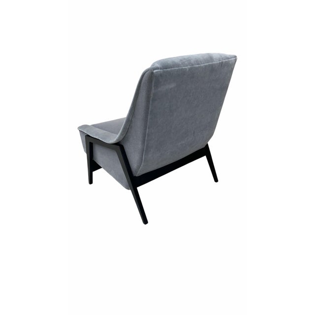 Wood MCM Lounge Chair by Dux Newly Reupholstered For Sale - Image 7 of 7