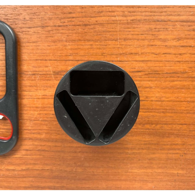 Black Postmodern Danish Red and Black Bottle Opener and Corkscrew Bar Set by Bjarne Bo for Ideas, Denmark, 1980s, Set of 4 For Sale - Image 8 of 16