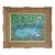 Vintage Mid-Century Modern Giverny Lily Pond Oil Painting by Girard French Country Wall Art For Sale