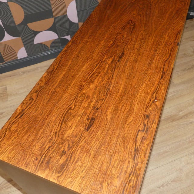 Mid-Century Modern Santos Rosewood 4-Drawer Sideboard with White Interior, 1960s For Sale - Image 16 of 18