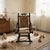 Late 19th Century Antique Victorian Mother Child Rocking Chair Set-Spindle Wood-Pair-Nursery-Farm For Sale - Image 5 of 11