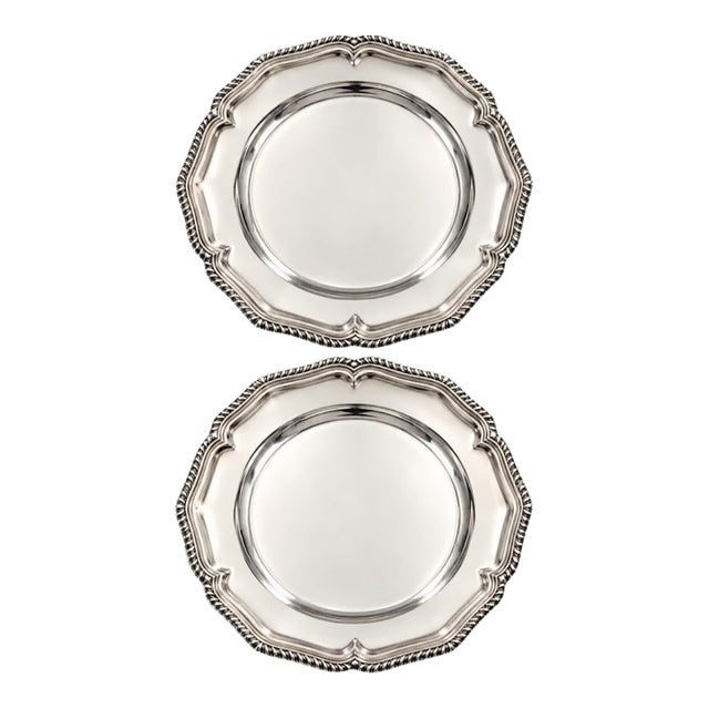 Pair Tiffany 12" Serving Trays For Sale