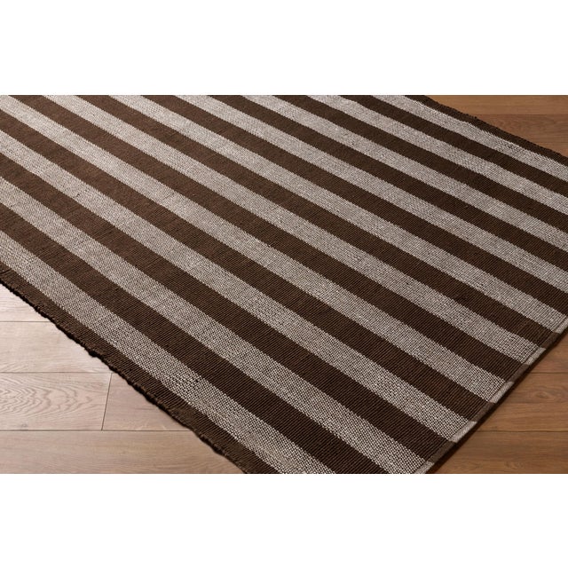 Traditional Harbor Handmade Rug Brown 2x3 For Sale - Image 3 of 4