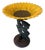 Cast Iron Sunflower Ornamental Garden Bird Bath For Sale