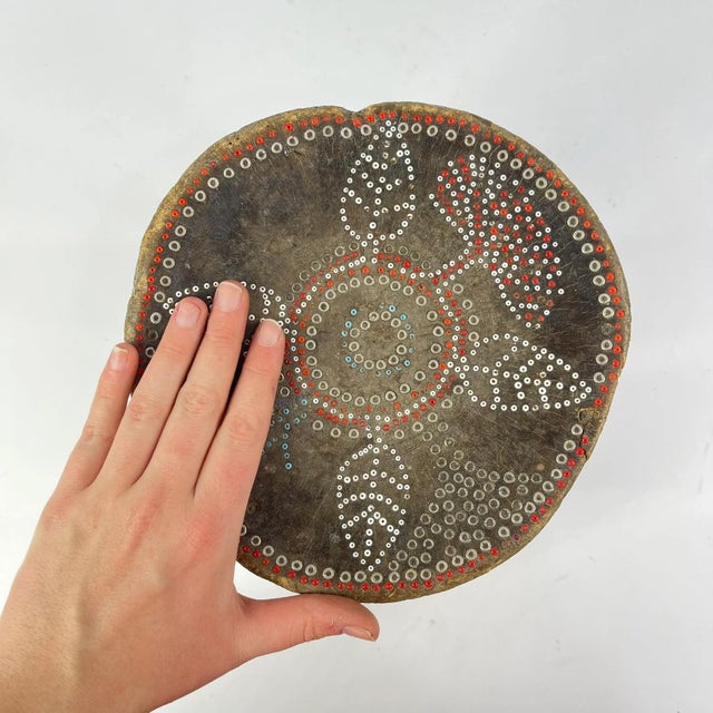Early 20th Century Lobi Stool Beaded Burkina Faso MATTER COLLECTION For Sale - Image 9 of 10