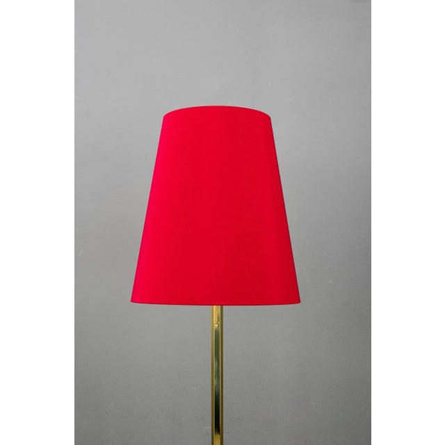 Adjustable Floor Lamp with Fabric Shade, 1950s For Sale - Image 10 of 13