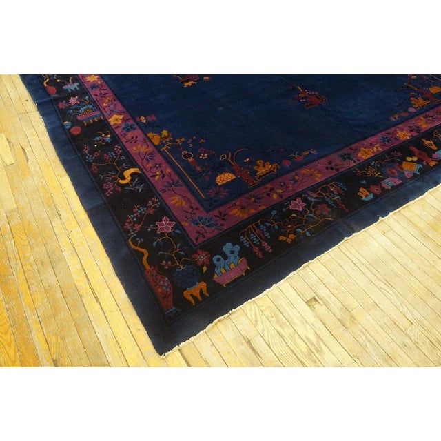 1920s Chinese Art Deco Carpet in Mandarin Quality ( 10' x 13'6" - 305 x 402 ) For Sale - Image 9 of 12