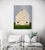 El Guapo by Justin Wheatley | Acrylic on Canvas White Barn With Green Field For Sale - Image 11 of 11