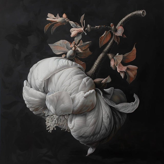 Set of 4 - Art Wall Installation 40" X 40" - 'Blossoming Flowers' - Limited Edition Botanical Photograph Prints For Sale - Image 4 of 12